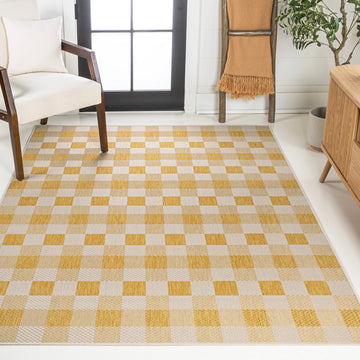 Darcy Traditional Geometric Bold Gingham Area Rug